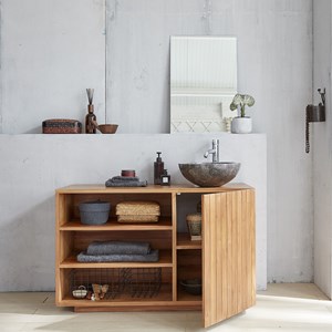 Meuble salle de bain bois de teck