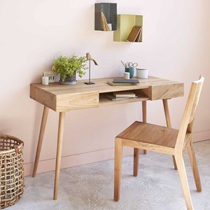 Bureau en bois de teck