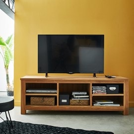 Meuble tv en bois de teck 150 cm