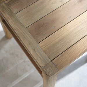 Lot de 2 chaises bois de teck recyclé