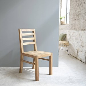 Lot de 2 chaises bois de teck recyclé