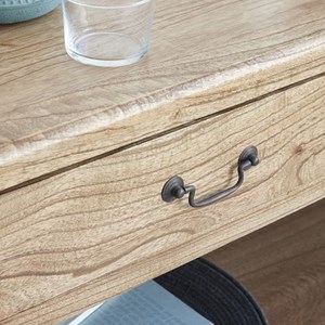 Console en bois de mindi 2 tiroirs