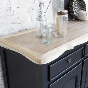 Buffet acajou teck 3 portes 3 tiroirs