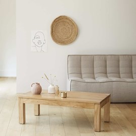 Table basse en bois de mindi
