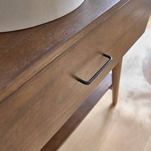 Meuble de salle de bain en bois de mindi