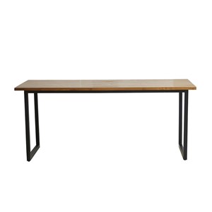 Table à manger en bois de teck et métal