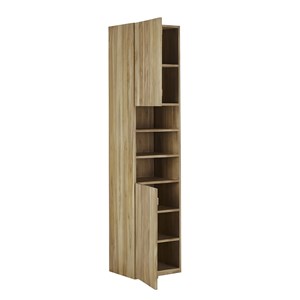 Colonne de salle de bain en bois de teck