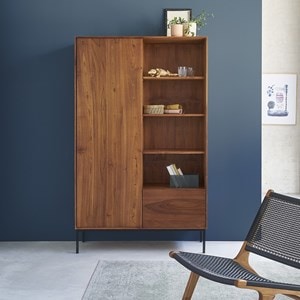 Armoire en bois de teck et métal