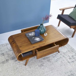 Table basse en bois de mindi