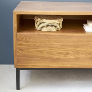Meuble tv en teck et métal