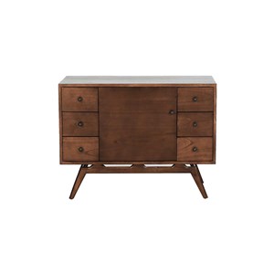 Meuble de salle de bain en bois de mindi