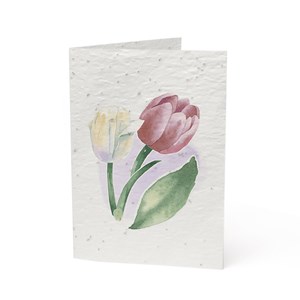 Carte à planter 2 volets fleurs sauvages