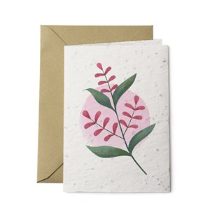 Carte à planter 2 volets fleurs sauvages