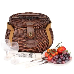 Panier pique-nique rond tuileries 2p