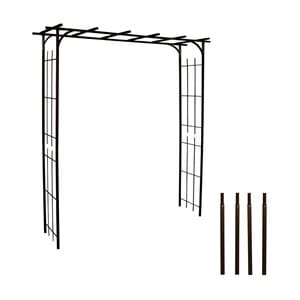 Kit arche de jardin pergola en fer vi...