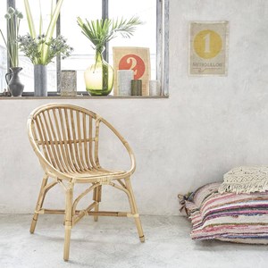 Fauteuil en rotin vintage