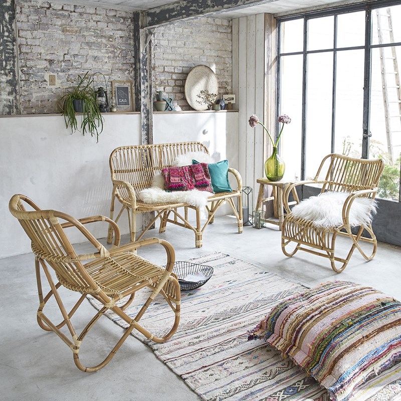 Berah Getah - Ensemble en rotin cosy