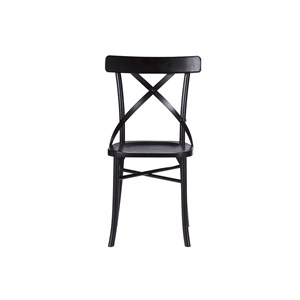 Chaise bistrot en bois d'acajou noir