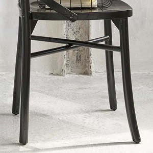 Lot de 2 chaises bistrot en acajou