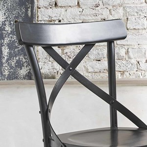 Lot de 2 chaises bistrot en acajou