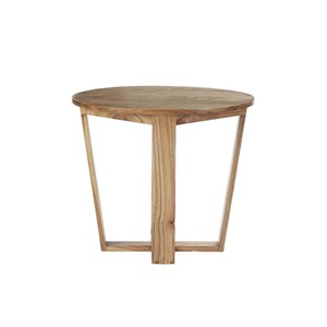 Table d'appoint rond en bois de mindi