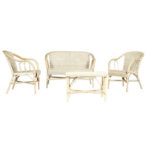 Ensemble de salon en rotin naturel