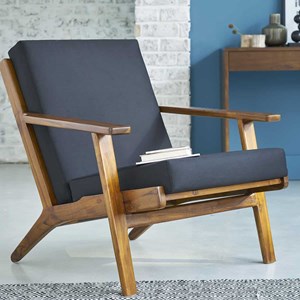 Fauteuil scandinave en bois de teck