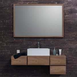 Miroir en bois de teck