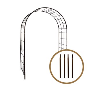 Arche de jardin treillage en fer viei...