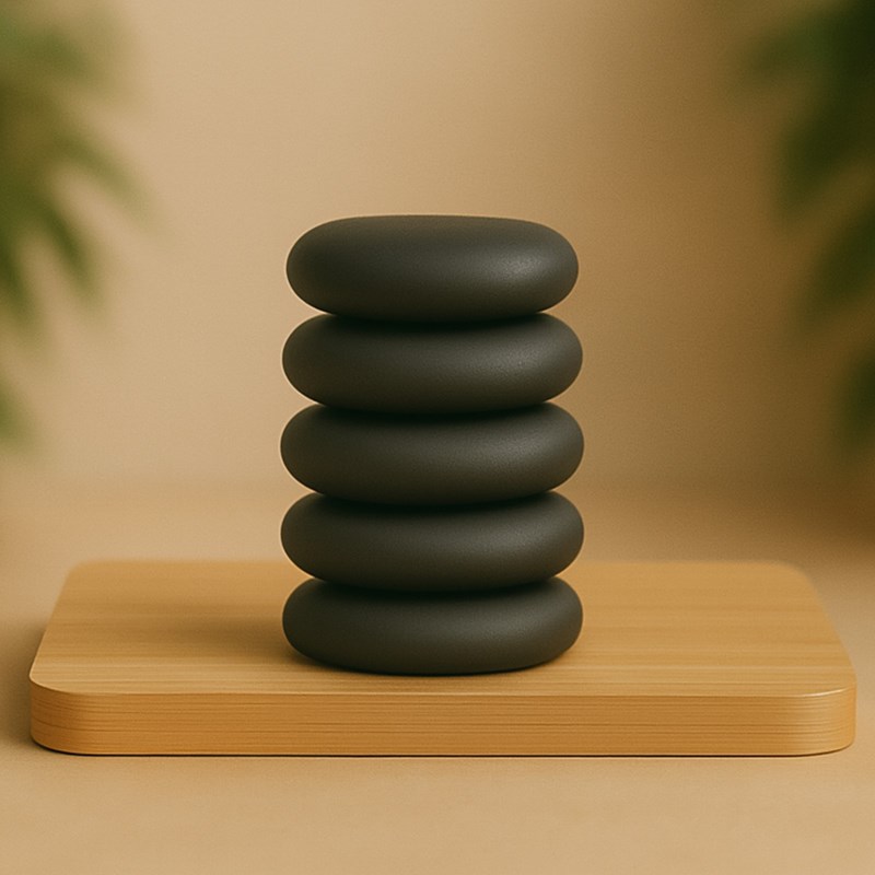 Set de 5 pierres chaudes de massage