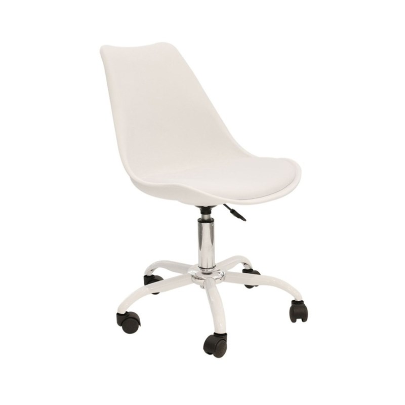 Chaise de bureau kiruna blanc