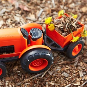 Green toys - tracteur orange