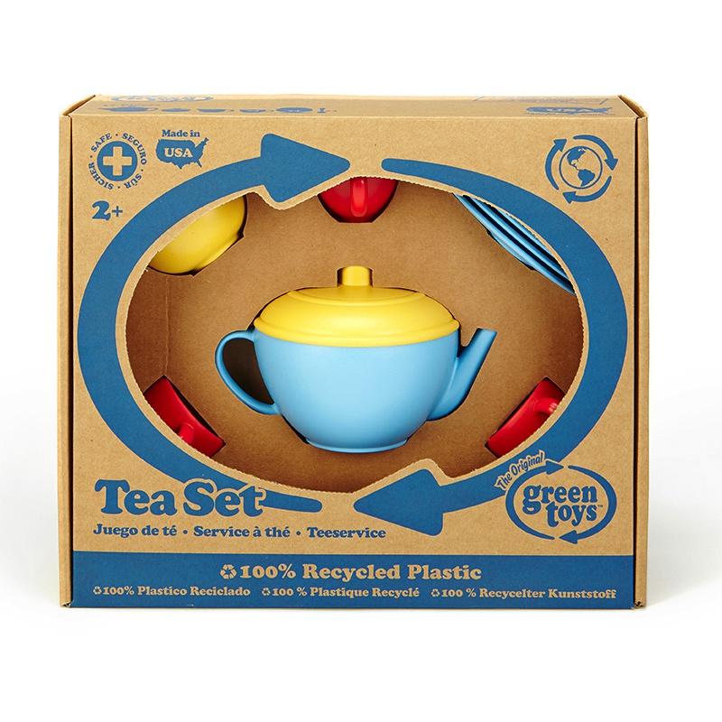 green toys tea set blue