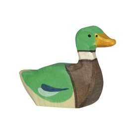 Holztiger - canard nageant en bois