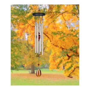 Carillon à vent feng shui ambre 44cm