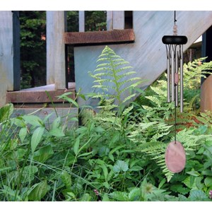 Carillon à vent feng shui quartz rose 29