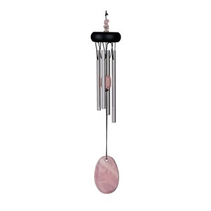 Carillon à vent feng shui quartz rose 29