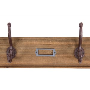 Patère portemanteau bois 4 accroches