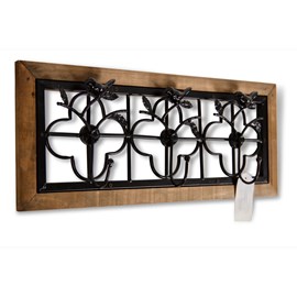 Patère portemanteau 3 accroches bois