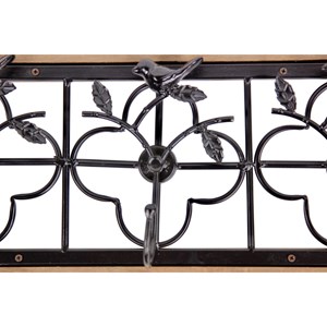 Patère portemanteau 3 accroches bois