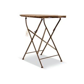 Table à manger 2 places bois marron -