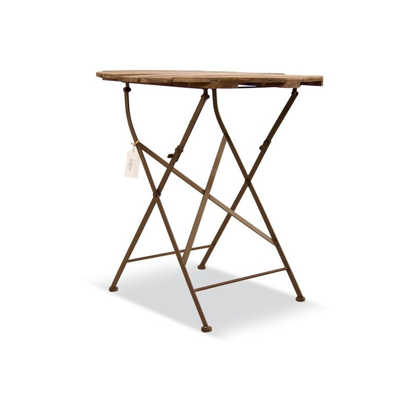 Table à manger 2 places bois marron -