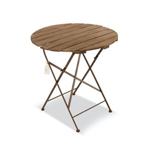 Table à manger 2 places bois marron -