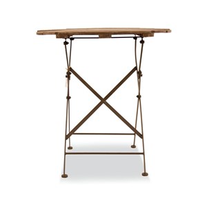 Table à manger 2 places bois marron -