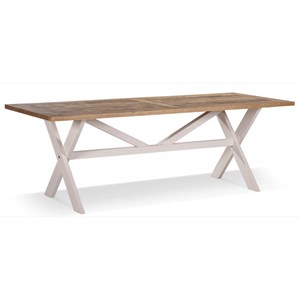 Table à manger 8 places bois blanc -