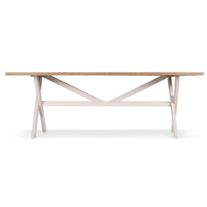 Table à manger 8 places bois blanc -