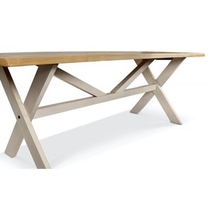 Table à manger 8 places bois blanc -