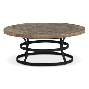 Table basse ronde bois marron - flavine
