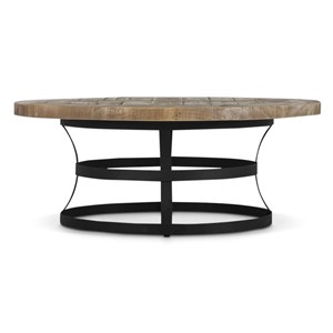 Table basse ronde bois marron - flavine