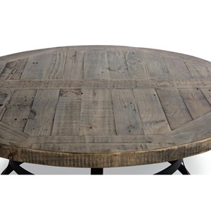 Table basse ronde bois marron - flavine
